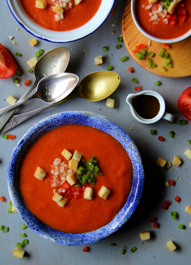 Gazpacho andaluz. Receta - Tía Alia