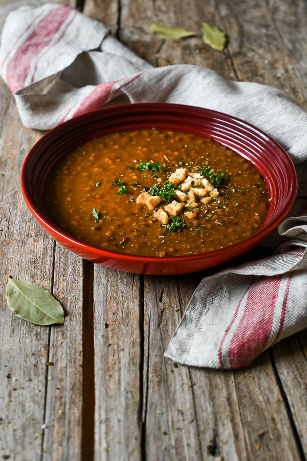 Lentejas con verduras sin grasas. Receta con y sin Thermomix